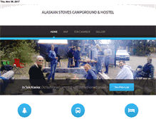 Tablet Screenshot of alaskanstovescampground.com